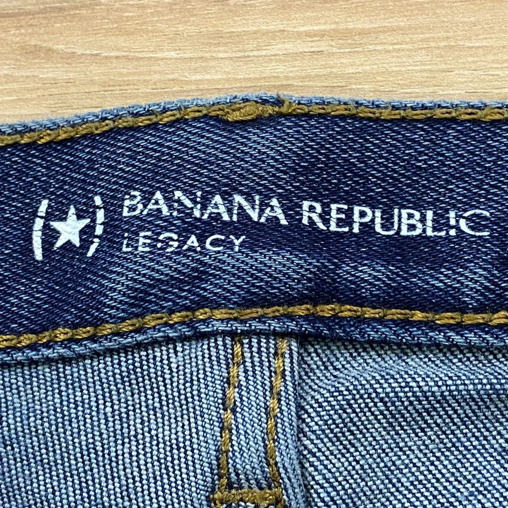 Banana Republic Jeans Men 34x30 Slim Fit Cotton Tencel Stretch Dark Wash Classic